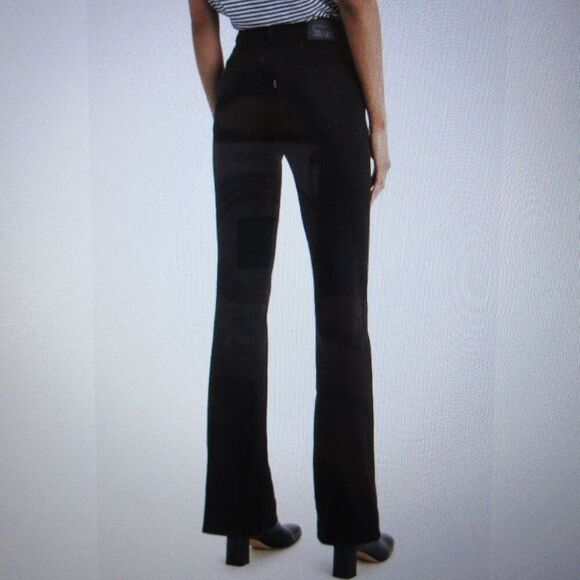 LEVI'S Classic Bootcut Jeans Womens 6 (28x32) Mid Rise Black Stretch Denim 3 NWT - Picture 2 of 15